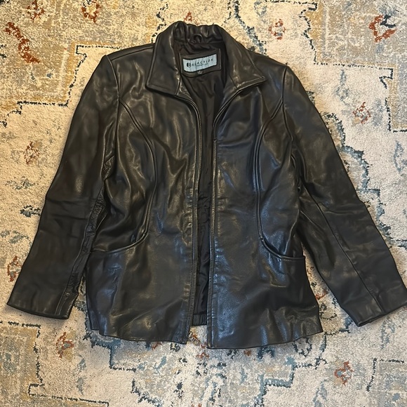 Black Leather Jacket - Picture 1 of 8